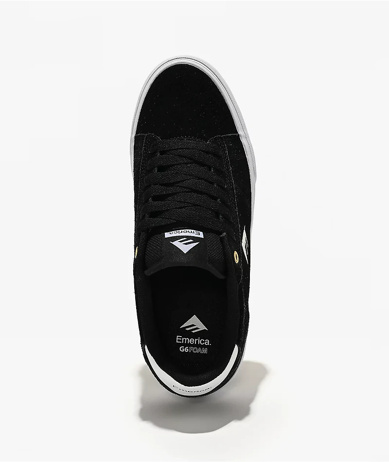 Emerica Moca Black & White Skate Shoes
