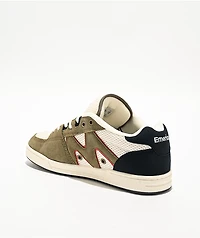 Emerica OG-1 Olive & White Skate Shoes