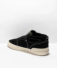 Emerica Pillar Black, White, & Green Skate Shoes