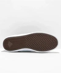 Emerica Wino G6 Aqua & White Slip-On Skate Shoes