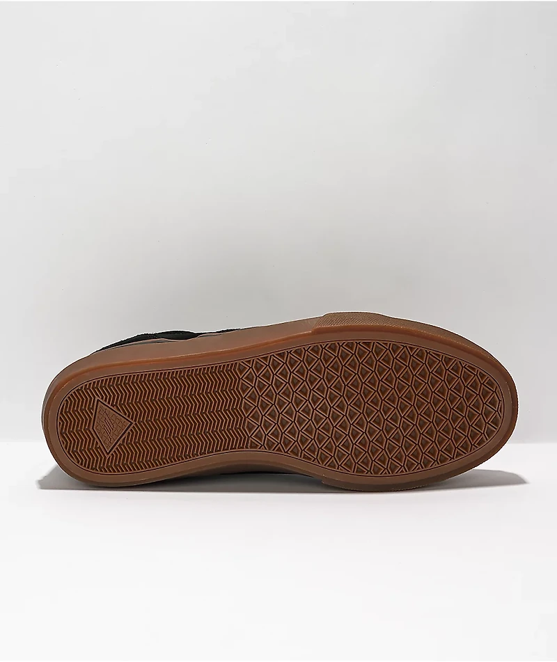 Emerica Wino G6 Black & Gum Slip-On Skate Shoes