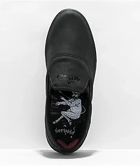 Emerica Wino G6 Black & Red Slip-On Skate Shoes