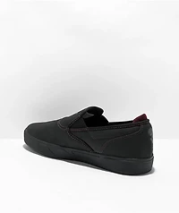 Emerica Wino G6 Black & Red Slip-On Skate Shoes