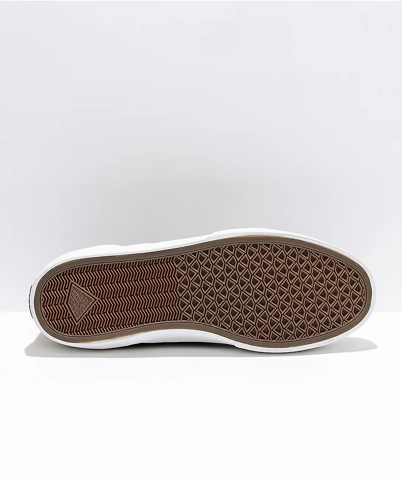 Emerica Wino G6 Olive & White Slip-On Skate Shoes