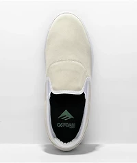 Emerica Wino G6 White Slip-On Skate Shoes