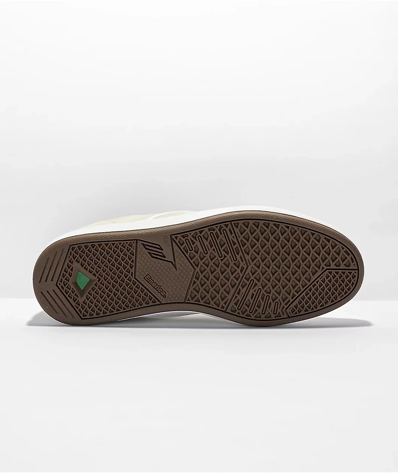 Emerica Wino G6 White Slip-On Skate Shoes