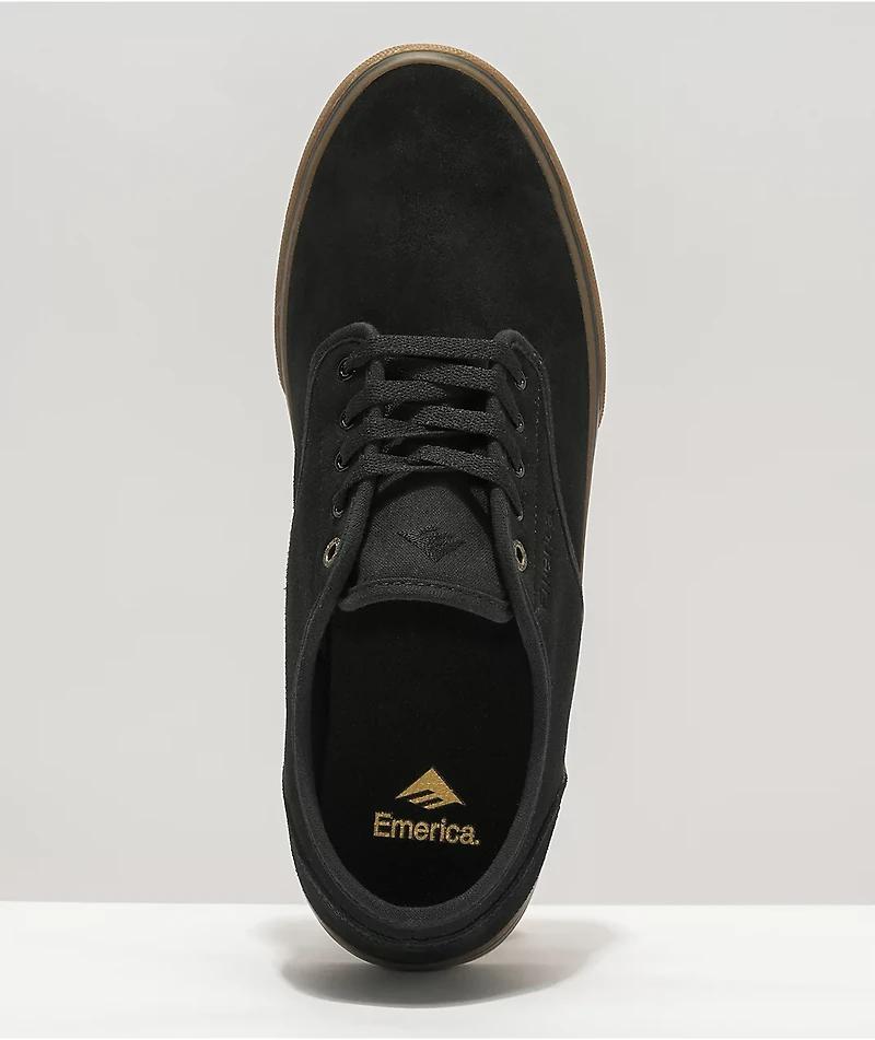 Emerica Wino Standard Black & Gum Skate Shoes