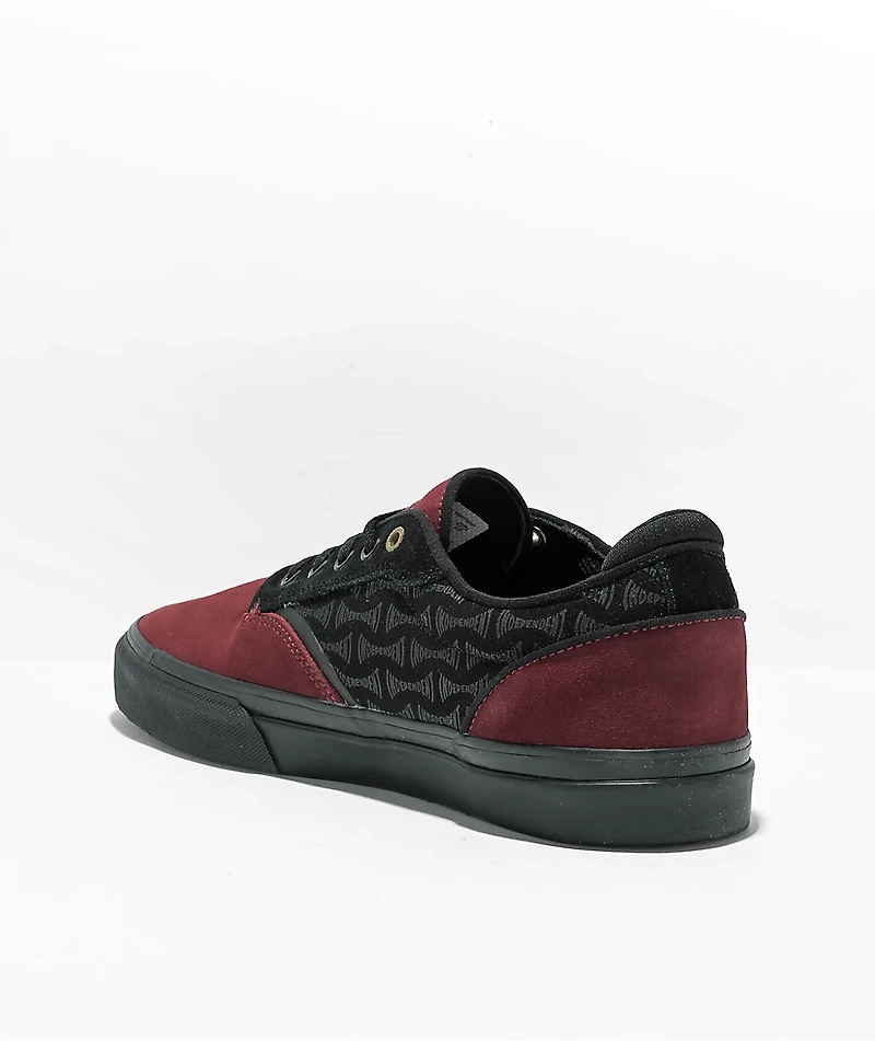 Emerica x Independent Black & Red Skate Shoes