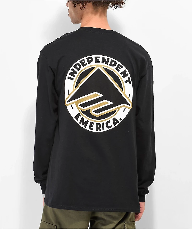 Emerica x Independent Cicle Black Long Sleeve T-Shirt