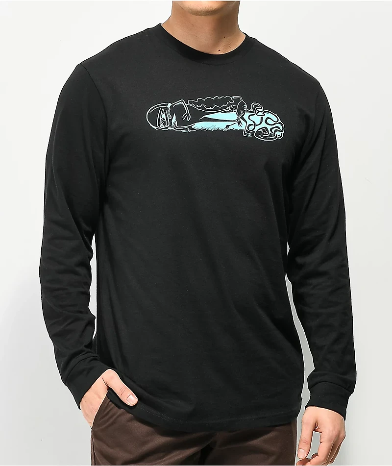 Emerica x Toy Machine Black Long Sleeve T-Shirt