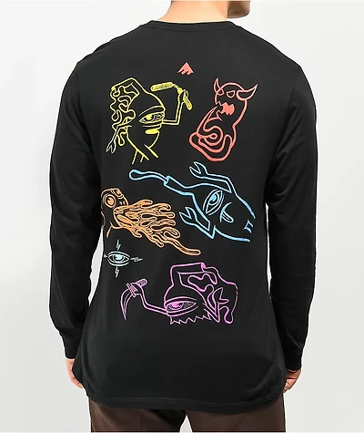 Emerica x Toy Machine Black Long Sleeve T-Shirt