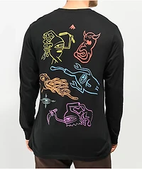 Emerica x Toy Machine Black Long Sleeve T-Shirt
