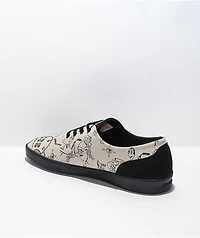 Emerica x Toy Machine Romero Laced Tan & Black Skate Shoes
