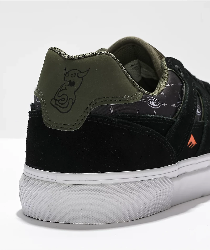 Emerica x Toy Machine Tilt G6 Black & Olive Skate Shoes
