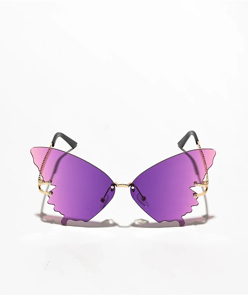 Emmy Butterfly Purple Sunglasses