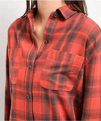 Empyre Addison Red & Grey Flannel Shirt
