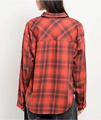 Empyre Addison Red & Grey Flannel Shirt