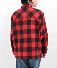 Empyre Akrin Red Plaid Flannel Shirt