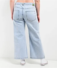 Empyre Allegra Palazzo Light Blue Wash Wide Leg Jeans