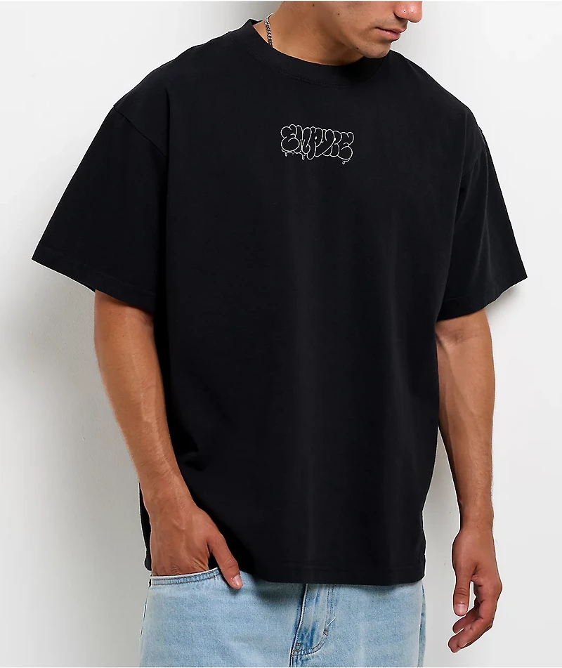 Empyre Alley Cat Black Boxy T-Shirt