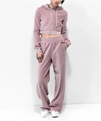 Empyre Amelia ZF Pink Crop Zip Hoodie