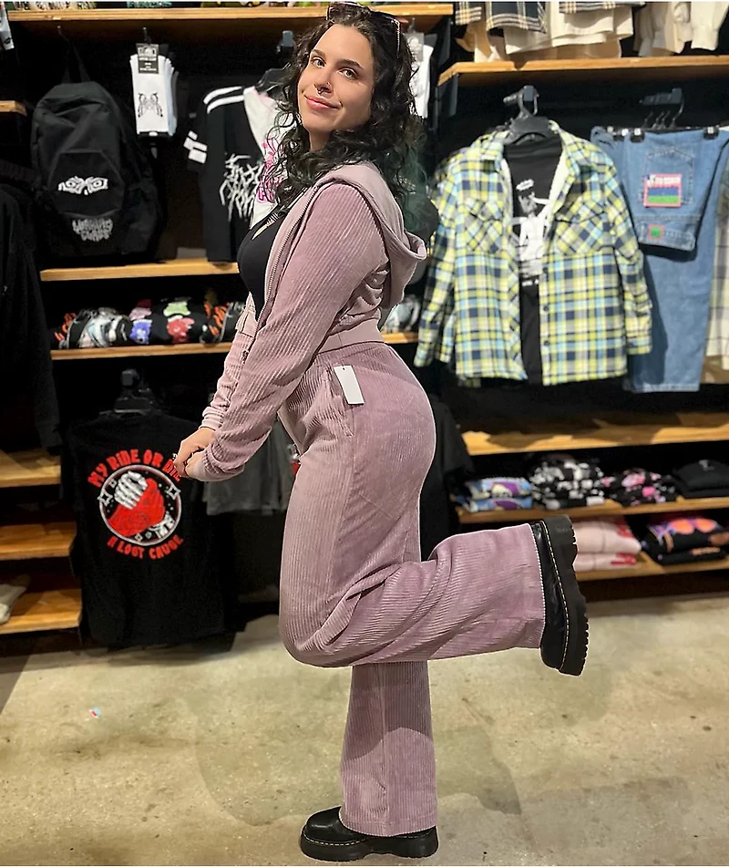 Empyre Amelia ZF Pink Crop Zip Hoodie