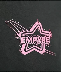 Empyre Amina Rhinestone Black Crop T-Shirt
