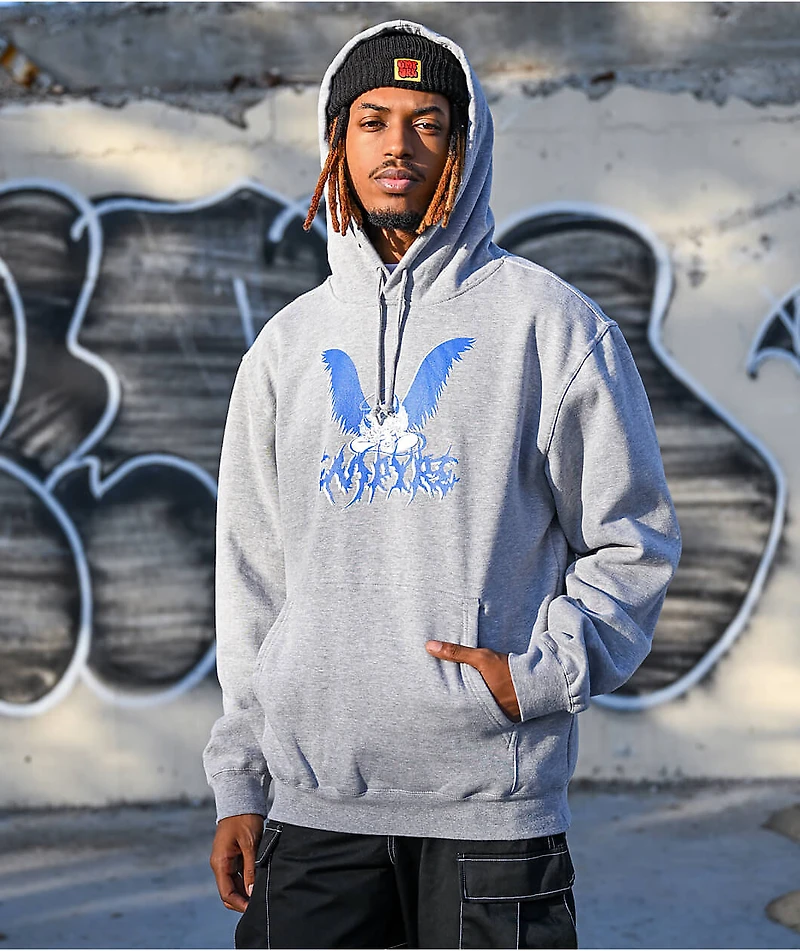 Empyre Angel Tears Grey Hoodie
