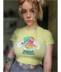 Empyre Angelica Green Crop T-Shirt