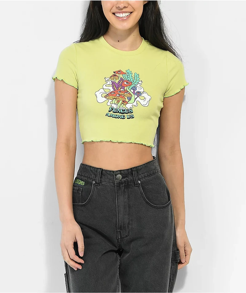 Empyre Angelica Green Crop T-Shirt