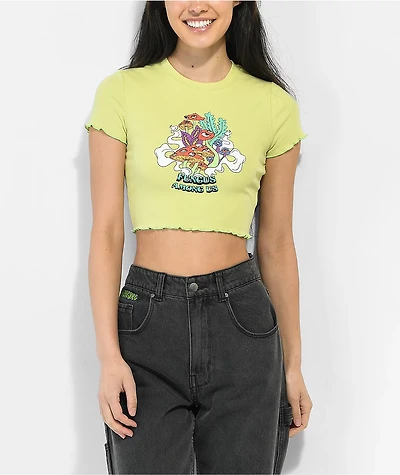 Empyre Angelica Green Crop T-Shirt