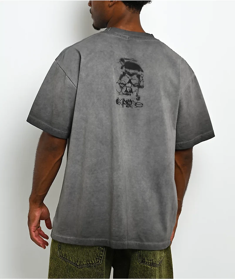 Empyre Angst Album Oil Wash Charcoal T-Shirt