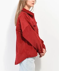 Empyre Aria Wine Corduroy Shirt Jacket