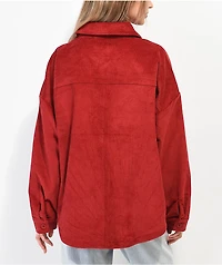 Empyre Aria Wine Corduroy Shirt Jacket