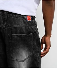 Empyre Asphalt Black Wash Ultra Wide Jeans