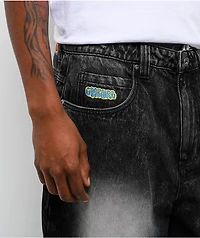 Empyre Asphalt Black Wash Ultra Wide Jeans