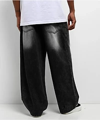 Empyre Asphalt Black Wash Ultra Wide Jeans