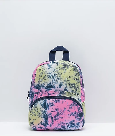 Empyre Axelle Mini Pink, Yellow & Blue Acid Wash Backpack