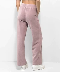Empyre Azaria Seafog Velour Corduroy Elastic Waist Pants