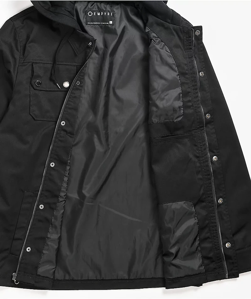 Empyre Backfire Black Hooded Jacket