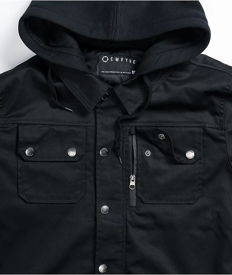 Empyre Backfire Black Hooded Jacket
