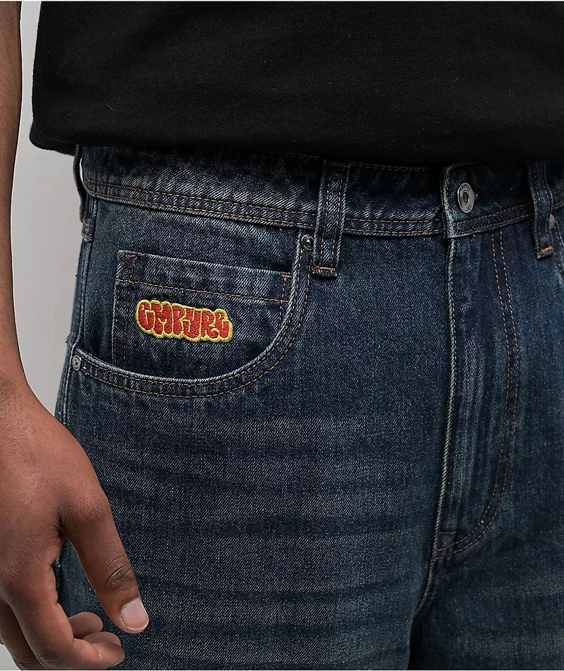 Empyre Bad Dog Dark Wash Blue Denim Skate Jeans