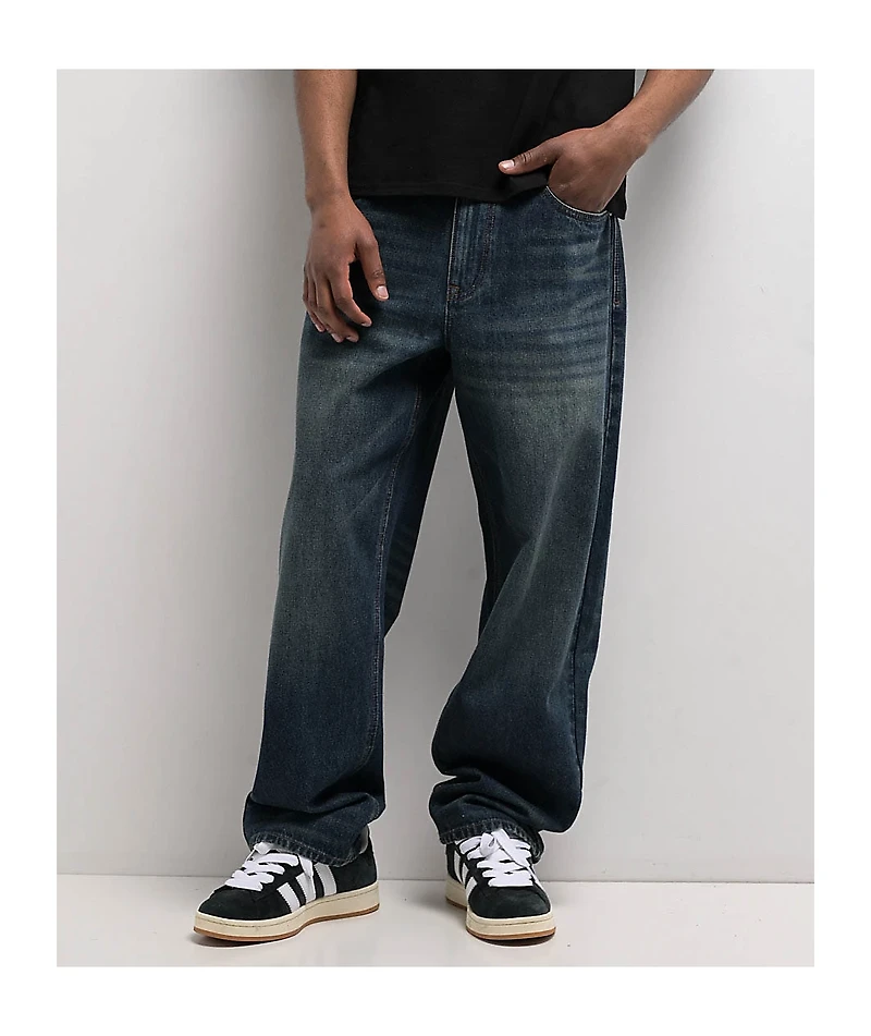 Empyre Bad Dog Dark Wash Blue Denim Skate Jeans
