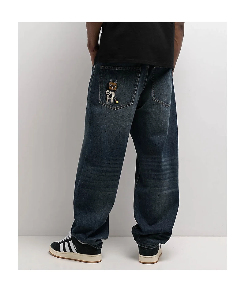 Empyre Bad Dog Dark Wash Blue Denim Skate Jeans