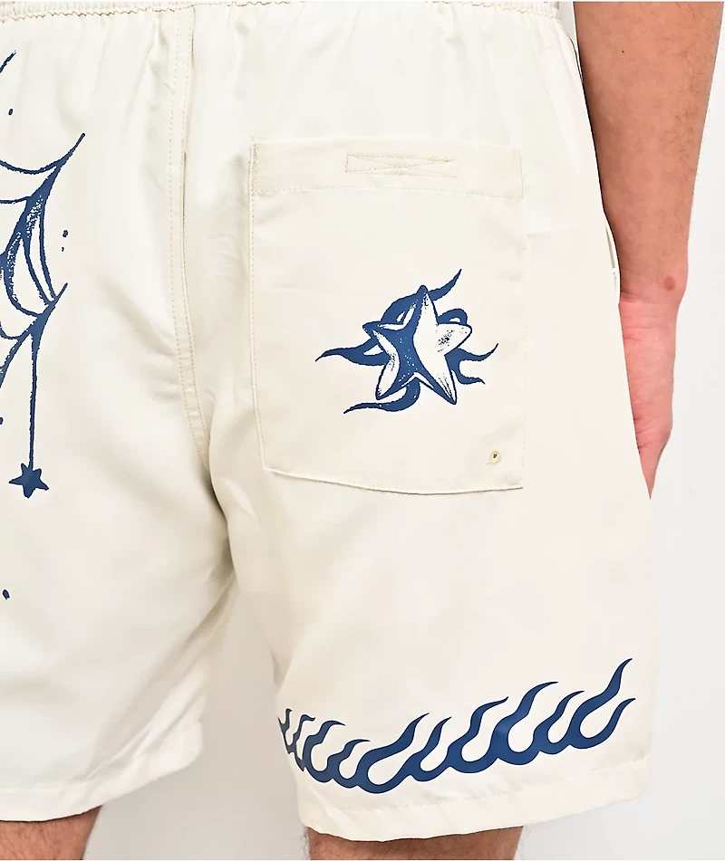 Empyre Ballpoint White Board Shorts