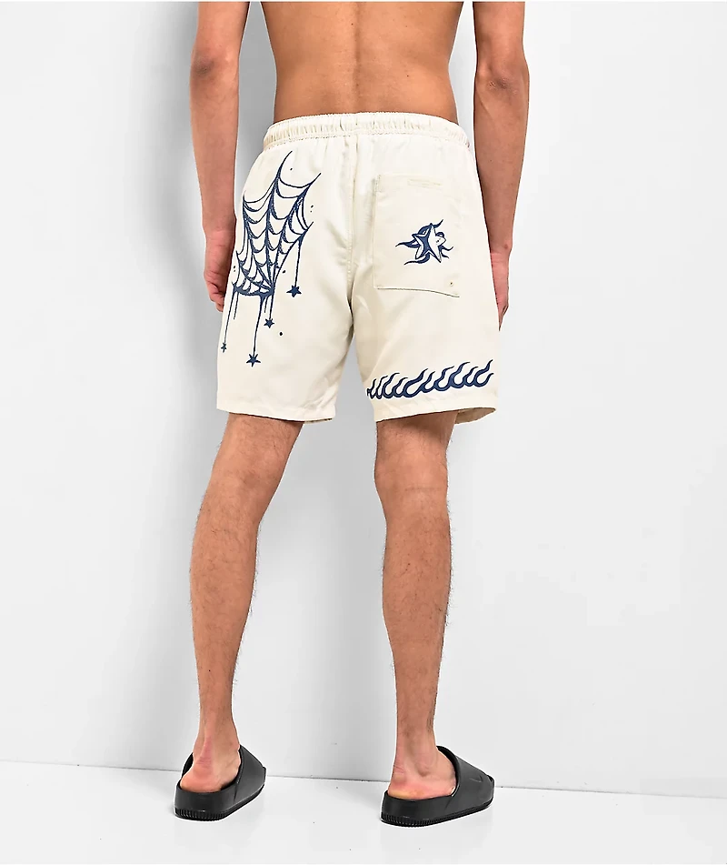 Empyre Ballpoint White Board Shorts