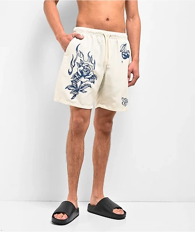 Empyre Ballpoint White Board Shorts