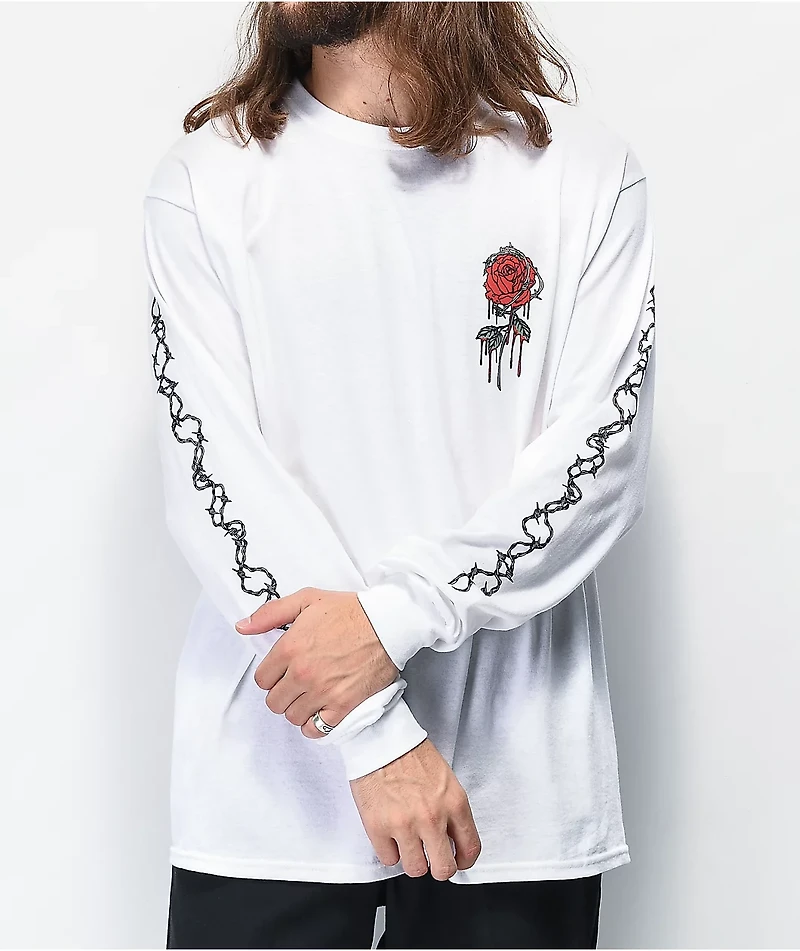 Empyre Barbed White Long Sleeve T-Shirt