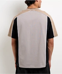 Empyre Beach Break Blocked Beige Boxy T-Shirt