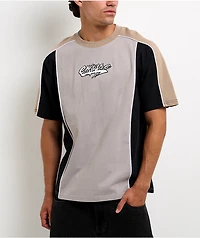 Empyre Beach Break Blocked Beige Boxy T-Shirt